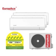 EUROPACE SYSTEM 3 AIRCON ESACMA3R215A/FAR095A X 2 + FAR125A X 1 (5 TICKS) INSTALLATION INCLUDED