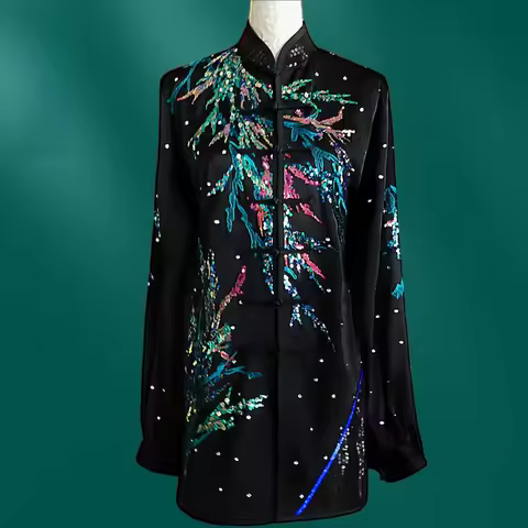 New Style Tai Chi Competition Performance Suit, Pure Silk Wushu Kung Fu Uniform, Wushu Routine, for 