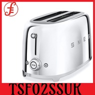 Smeg TSF01SSUS Retro Polished Stainless Steel Toaster (TSF01SSUS) 2 Slice Toaster