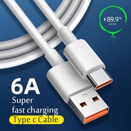 Super fast charging cable Fast USB 6A Type C charging data cable Fast charging cable 66W charger