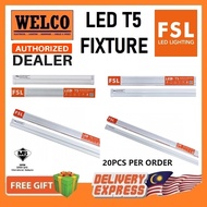 FSL LED GLASS T5 FIXTURE X 20PCS [6500K,4000K,3000K]
