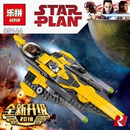 2019 Lepin 05144 Star Wars Series Anakin' s Jedi Starfighter Compatible  ing 75214 Buidling Block