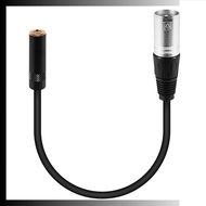 0. Wire 3 Pin Xlr Male to 3.5Mm Female Audio Connector Stereo Microphone Adapter u1bhhrhds