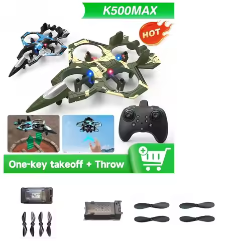 K500Max RC Plane Battery Accessories 3.7V 500mAh / Propeller Blades / For K500 Max Drone Spare Parts