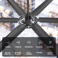 AT*🛬Japanese Color Industrial Ceiling Fan Workshop Super Large Wind Ceiling Fan Commercial Factory80Inch High-Power Remo