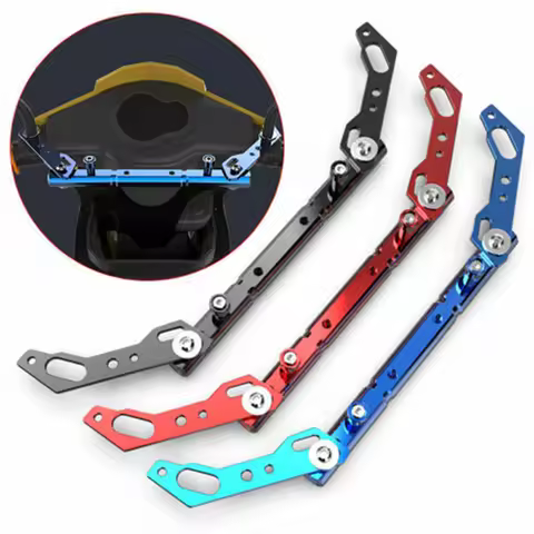 Red Motorcycle Mirror Seat Multifunctional Extension Bar Balance Bar Cross Bar Steering Wheel Motorc