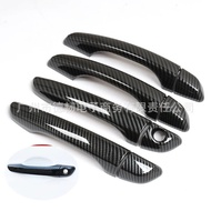 Suitable for 17-20 Hyundai I35 Carbon Fiber Pattern Handle Stickers Hyundai I35 Outer Handle Door Ha