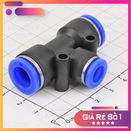[3 Pieces]- PEG10-8 T-Tube Pneumatic Connector 8mm to 10 - 10mm Regular Electronic