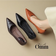 Omm - DT90 Super quality designer 4cm genuine cowhide high heels