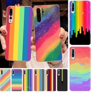 Rainbow Huawei Nova 2i Nova 3i Nova 5T Clear Shockproof Silicone phone Case