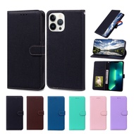 Leather Flip Case for Huawei Honor Y6 Y5 7C Enjoy Mate 20 9 8 Lite 2018 Magnet Stand Wallet Phone Cover lychee Ripple pattern Casing