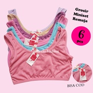 6 Pcs Teen Minisets | Girls' Plain Bra Miniset