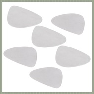 ( S U Z B )6x Stainless Steel Guitar Picks - Silver