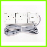Heavy Duty 3gang Extension Socket Plug 5meter Wire