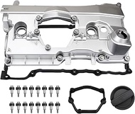MITZONE Upgrade Aluminum Valve Cover Kit Compatible with BMW E46 E87 318Ci 318ti 318i 316i 120i 2001