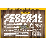 FEDERAL Straycat Bicycle Cutting Sticker