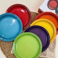 LE CREUSET MIX COLOR BOWL AND PLATE SET
