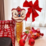Lion Dance Wedding Ornament Chinese Style Double Xi Decor Creative Celebration Party Photo Props