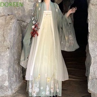 DOREEN Cosplay Chinese Hanfu, Tang Dynasty Hanfu Chinese Style Women Vintage Hanfu, Colorful Oriental Fairy Princess Chiffon Chinese Style Ancient Chinese Costume Party