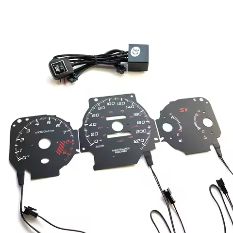 DASH EL Gauge for Honda Civic Si 1999 2000 US Version Speed in KPH Manual Transmission 220 KM 9000 R