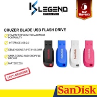 SanDisk Pendrive Blade SDCZ50 16GB/32GB/64GB/128GB USB Flash Drive Pendrive/ Thumbdrive SDCZ50-008G-