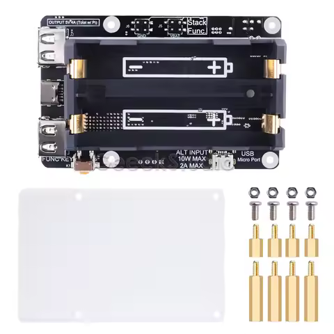 UPS Plus With Automatic Shutdown RTC Coulometer Power Supply Remote OTA Firmware for Raspberry Pi 5/