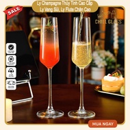 Champagne Flute Glass 230ml – Modern Cylindrical Tall Glass Cup