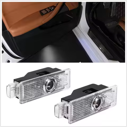 2X LED Car Door Projector Ghost Shadow Welcome Light Accessories For BMW E60 E46 E61 F10 E90 E92 E93