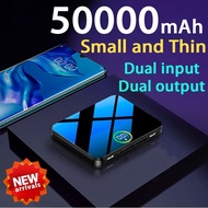 ORIGINAL 50000mAh Powerbank Mini Powerbank Portable Display Ultra-thin Battery Dual Input/Output