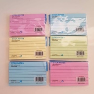 Post It With Lines Rectangle 7.6x12.7 Cm.