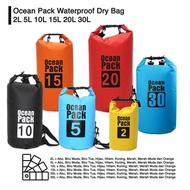 MERAH HIJAU OCEAN PACK Dry Waterproof Outdoor Bag Waterproof Travel Backpack Fishing Swimming Beach 
