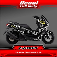 Stiker Sticker Decal Motor YAMAHA NMAX OLD Full Body Motif Loreng Hijau Hitam A46