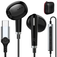 USB C Headphones,Type C Earbuds for iPhone 15 Pro Max,Samsung S24 Plus S23 S22 S21 FE A54 Fold,HiFi 