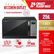 【24H Ship Out】Sharp 25L Microwave Oven with Grill R607EK 900W | 25L without Grill R357EK | 20L witho