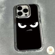 Mobile Phone Case Metal Photo Frame Clear Creative Black Cartoon Iphone 11 For iPhone12 13 14 15Pro 