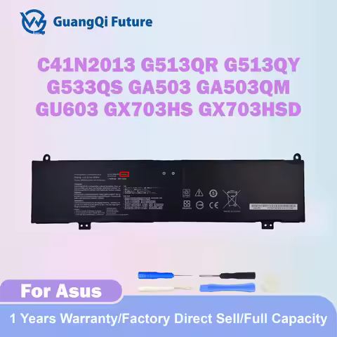 C41N2013 C41N2013-1 90Wh Laptop Battery New Replacement For Asus TUF Gaming A15 FA507 A17 FA707 ROG 
