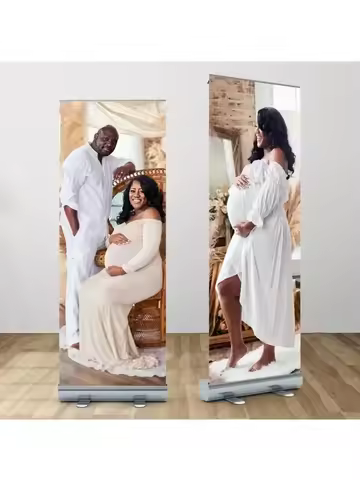 TB Custom Roll Up Banner 80x200cm Portable Aluminum Retractable Banner Stand PVC Banner High Quality