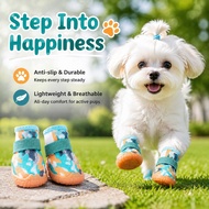 Anti-Slip Dog Shoes Breathable Mesh Paw Protection Boots for Small Dogs