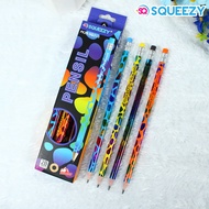 (1 Box/ 12 Boxes) 2B Pencil + SqueezyPenghapus PK2B-SQ303, PK2B-SQ311, PK2B-SQ312, PK2B-SQ313