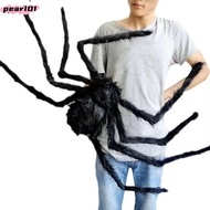 PEARL Halloween Giant Realistic Spider, Soft Tricky Decoration Large Black Spiders,  Plush Simulatio