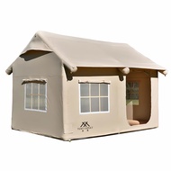 Inflatable Tent for 3-4 Person Family Outdoor Travel 4 Season Blow Up Tent Self-Inflating Tent Water