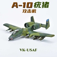 1:100 Alloy Aircraft Model A-10 Warthog Attack Aircraft Fighter Commemorative Ornament