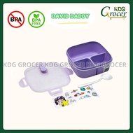 KDG [1 SET] Casa Clip Lock Square Shape Kids Food Container Lunch Box With Spoon