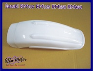 SUZUKI RM100 RM125 RM250 RM400 2610RMW REAR FENDER PLASTIC "WHITE" #บังโคลนหลัง มอเตอร์ไซค์ พลาสติก สีขาว สินค้าคุณภาพดี