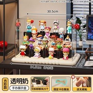 （方形款-透明奶）盲盒防塵展示櫃 泡泡瑪特手辦公仔玩具亞克力透明收納展示架