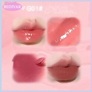 Gogo TALES 2 in 1 Jelly Water Lip Gloss + Matte Lip Mud Nude Lipstick Non-stick Cup Lip Brush ลิปสติ