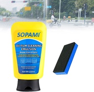 Sopami Auto Coating Spray Dầu màng nhũ tương kính sạch hơn Auto Glass Oil Film Remover Auto Glass Co