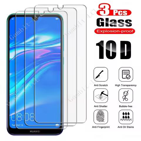 3PCS For Huawei Y5 lite Y6 Prime 2018 Y7 2019 Y9 Y6s Y5p P Smart 2017 Z 2020 2021 Tempered Glass Pro