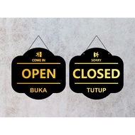 Acrylic Open Close Type 2 | Acrylic open and close hanging