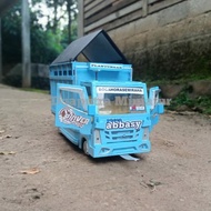 miniatur truk oleng / truk oleng / miniatur truk oleng kayu asli /